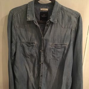 American Eagle denim shirt